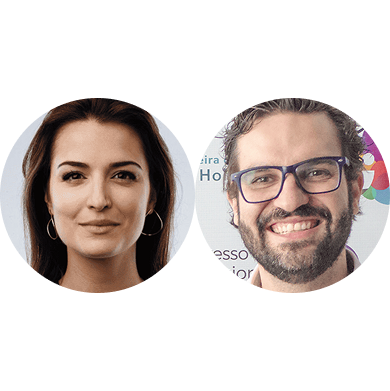 Aline Castro e Gustavo Arns